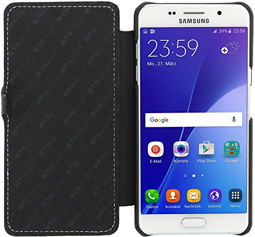 StilGut Book Type Case con Clip, custodia in pelle...