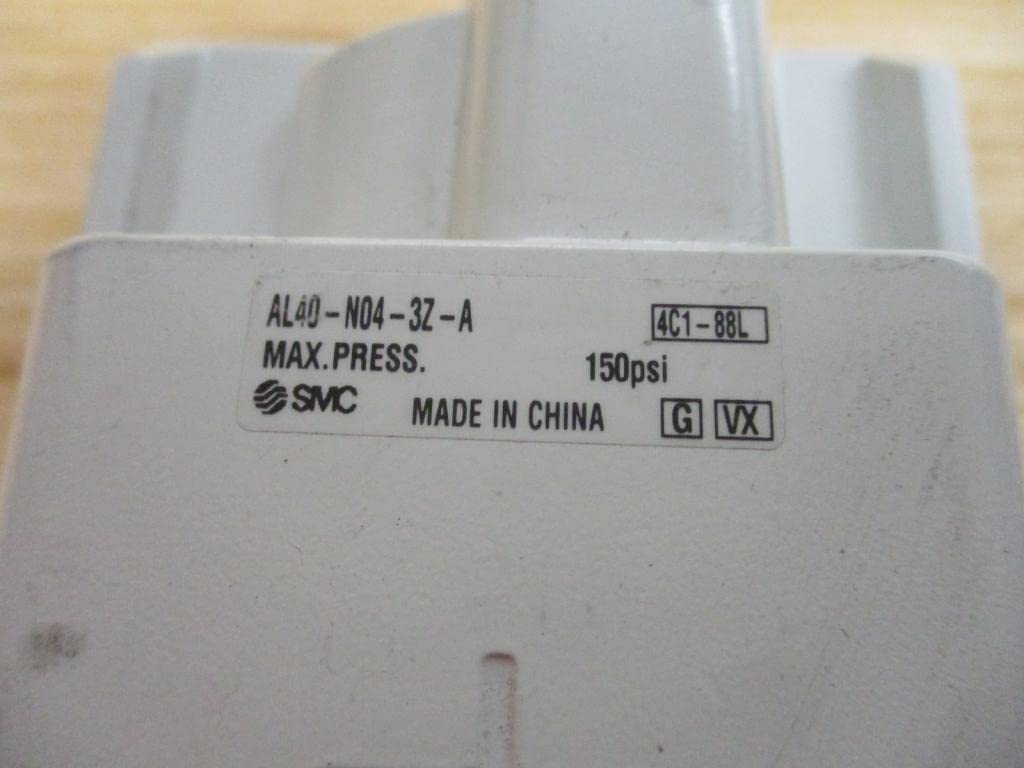 SMC AL40-N04-3Z-A 1/2IN Port Size, AIR Lubricator, Body Size 40, NPT Thread Type, Polycarbonate Bowl, PSI Display Unit, Series AL-A, W/Drain Cock, W/MOUNTING Option
