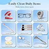 Minthouz UV Ultrasonic Cleaner, 48KHZ Digital Ultrasonic Jewellery Cleaner with Cleaning Basket 500ml Sonic Cleaner for Glasses, Jewellery, Retainer, Denture, Silver, Gold, Rings, Earrings - Image 7