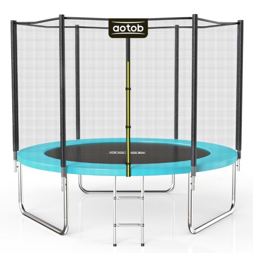 Image of AOTOB Trampoline with Net for Kids Outdoor 8 10 12 14 15FT ASTM 400LBS