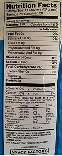 Miniatura 2 de Snack Factory Pretzel Crisps, Original ORGANIC OU Kosher Parve 56 oz  2 bolsas de 28 oz sin OMG