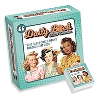 2026 Daily B*tch Desk Calendar – 365 Day Peel-Off Calendar with Sarcastic Quotes Funny Vintage Humour UK Dates Gift Box & Stand