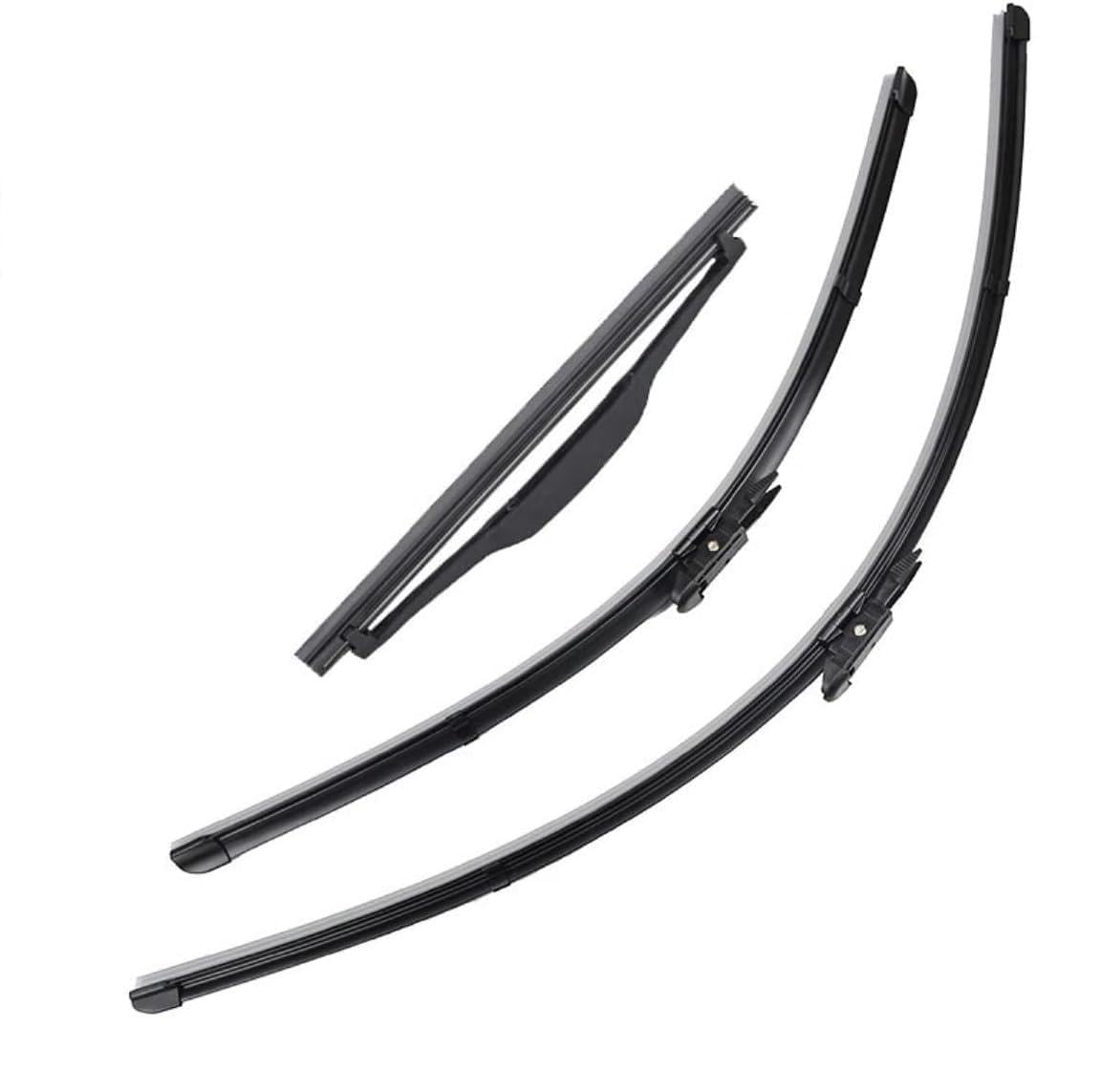 PLAKDFUU Wiper Blades Front Rear Set for C4 Coupé 3 Portes 2004-2010 28" 24" 7" - Silent & Streak-Free