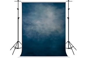 Kate Abstract Light Blue Muslin Backdrop