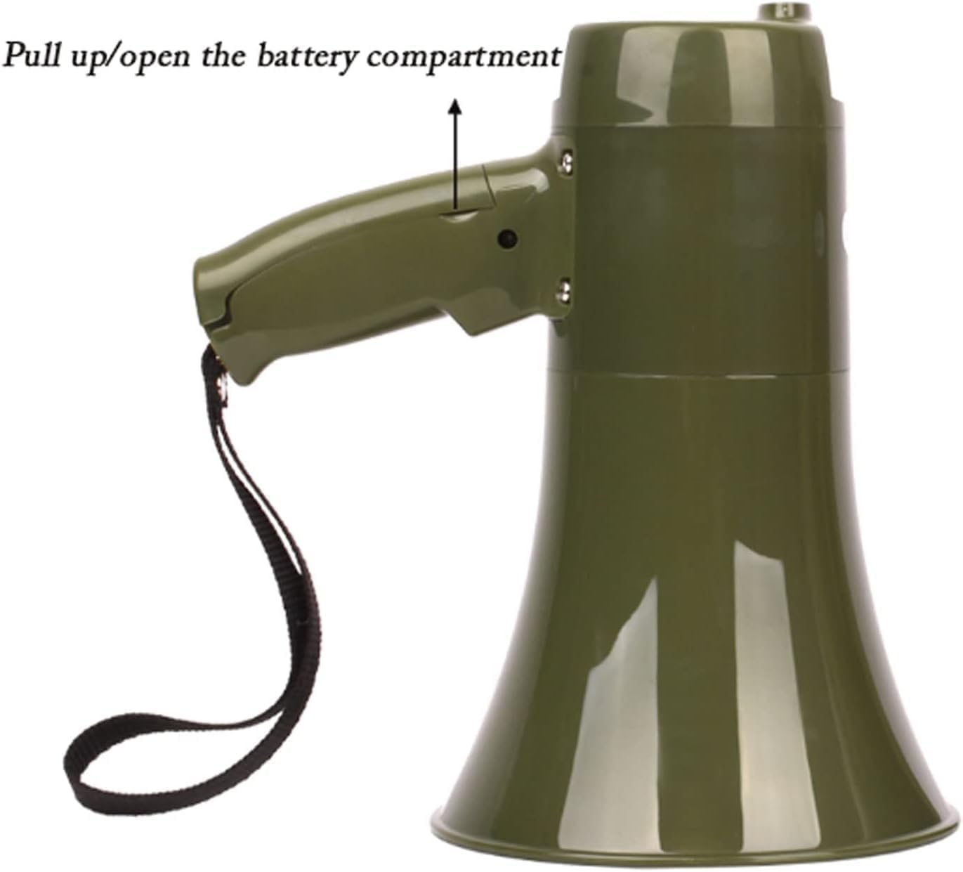 Cheerleading Megaphone Speaker Bullhorn Portable Megaphones Built-in Siren Hand Megaphones Adjustable Vol Control Bullhorn Speaker Safety Drills Bullhorn