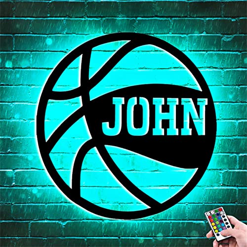 Lámpara LED de pared de baloncesto personalizada de metal miniatura 1