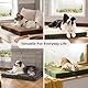 BEDSURE orthopädisches Hundebett Grosse Hunde - 112x81x7.6cm Hundekissen flauschig Hundematte waschbar Hundematratze in dunkelgrau für große Hunde