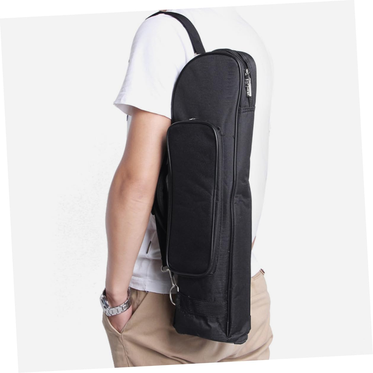 Bolsa Trompeta Oxford con Acolchado Extra Asa y Correa Hombro Almacenamiento y Transporte Instrumento Portátil para Músicos