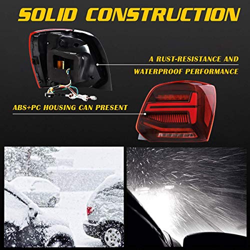 VLAND LED Luci fari posteriori per Polo MK5 6R 6C