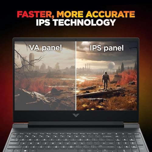Image of HP Victus, Intel Core 7 240H, 8GB RTX 5050, 24GB DDR5(Upgradeable) 1TB SSD, FHD, 144Hz, 300 nits, IPS, 15.6'' /39.6cm, Win11, M365* Office24, Mica Silver, 2.29kg, fa2409TX, RGB Backlit, Gaming Laptop