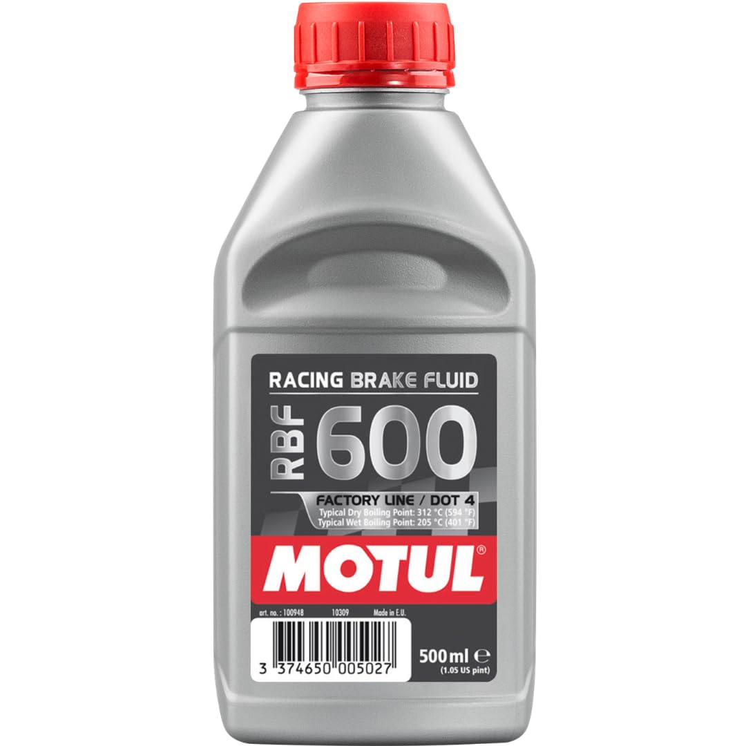 RBF 600 Racing Brake Fluid- 100% Synthetic Factory Line Dot-4, 500ml Bottle (100949)