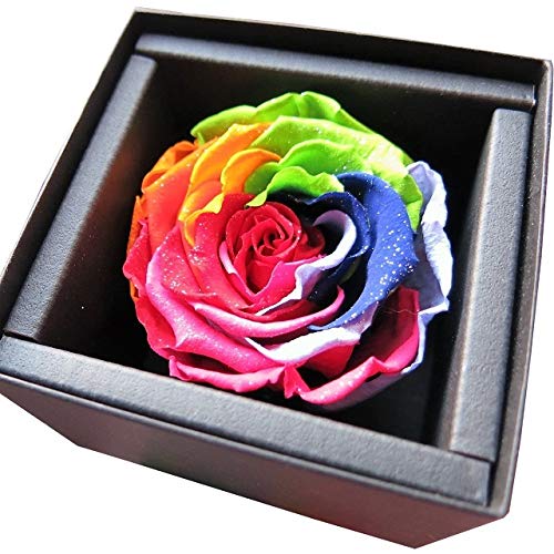 Amazon｜母の日 プレゼント ダイヤモンドローズ レインボーローズ