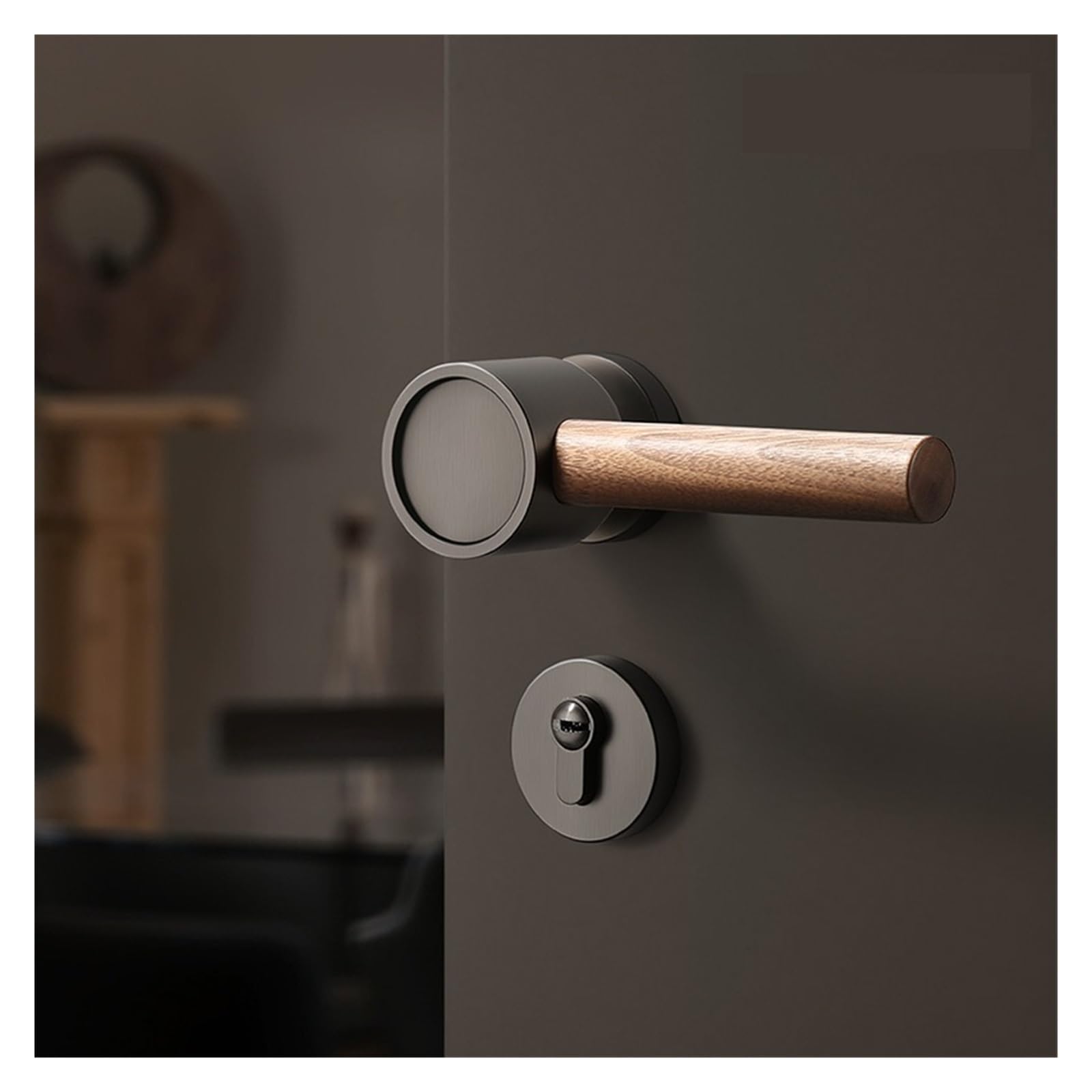 Serrure de porte en bois magnétique pour rénovation intérieure