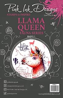 Pink Ink Designs Pink Ink-Llama Queen-A5 Clear Stamp