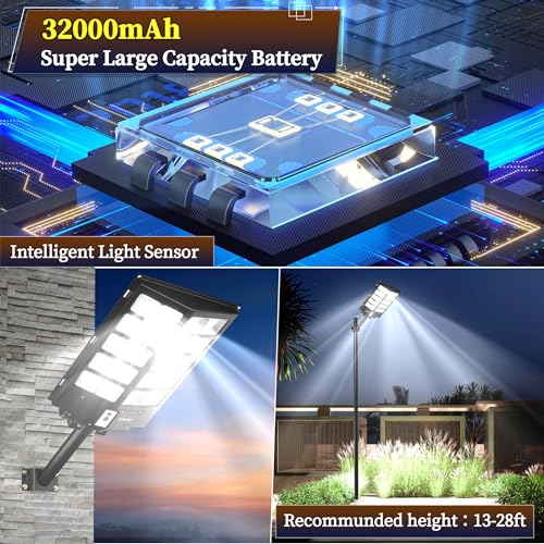 Ofuray Of-10000W Solar Street Lights Outdoor,Commercial Parking Lot Light by Ofuray - Used condition - Image 2