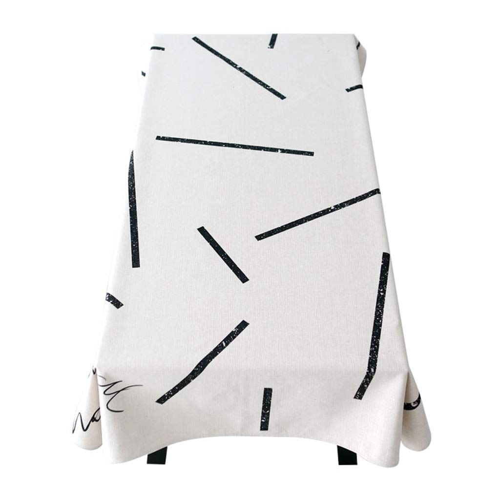 Table Cloth Rectangular Tablecloth Simple Household Restaurant Coffee Table Tablecloths Outdoor Picnic Cloth (Color : A Size : 140 * 230cm) (Color : A Size : 140 * 230cm)