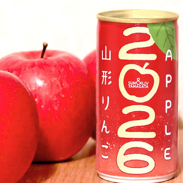 Amazon.co.jp: サン＆リブ 山形代表 山形りんご 2026 (1箱 190ml×30缶