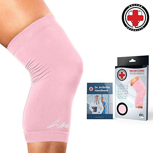Doctor Developed Ladies Pink Knee Brace/Knee Compression Sleeve/Knee Support for Women and Doctor
