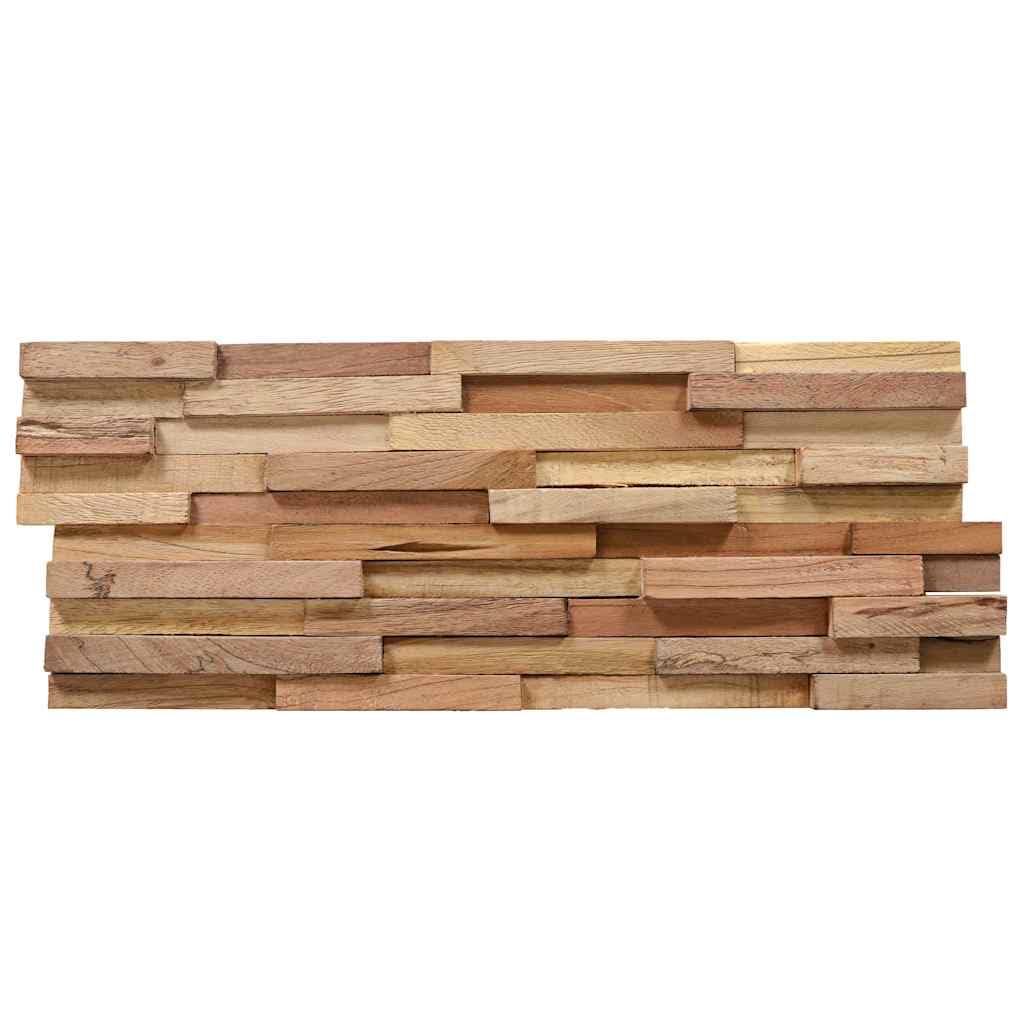 vidaXL 10x Madera Teca Paneles de Revestimiento de Pared Azulejo Impermeable Fachada de Casa Hogar Exterior Decoración Duradero Elegante 3D 1,08 m²