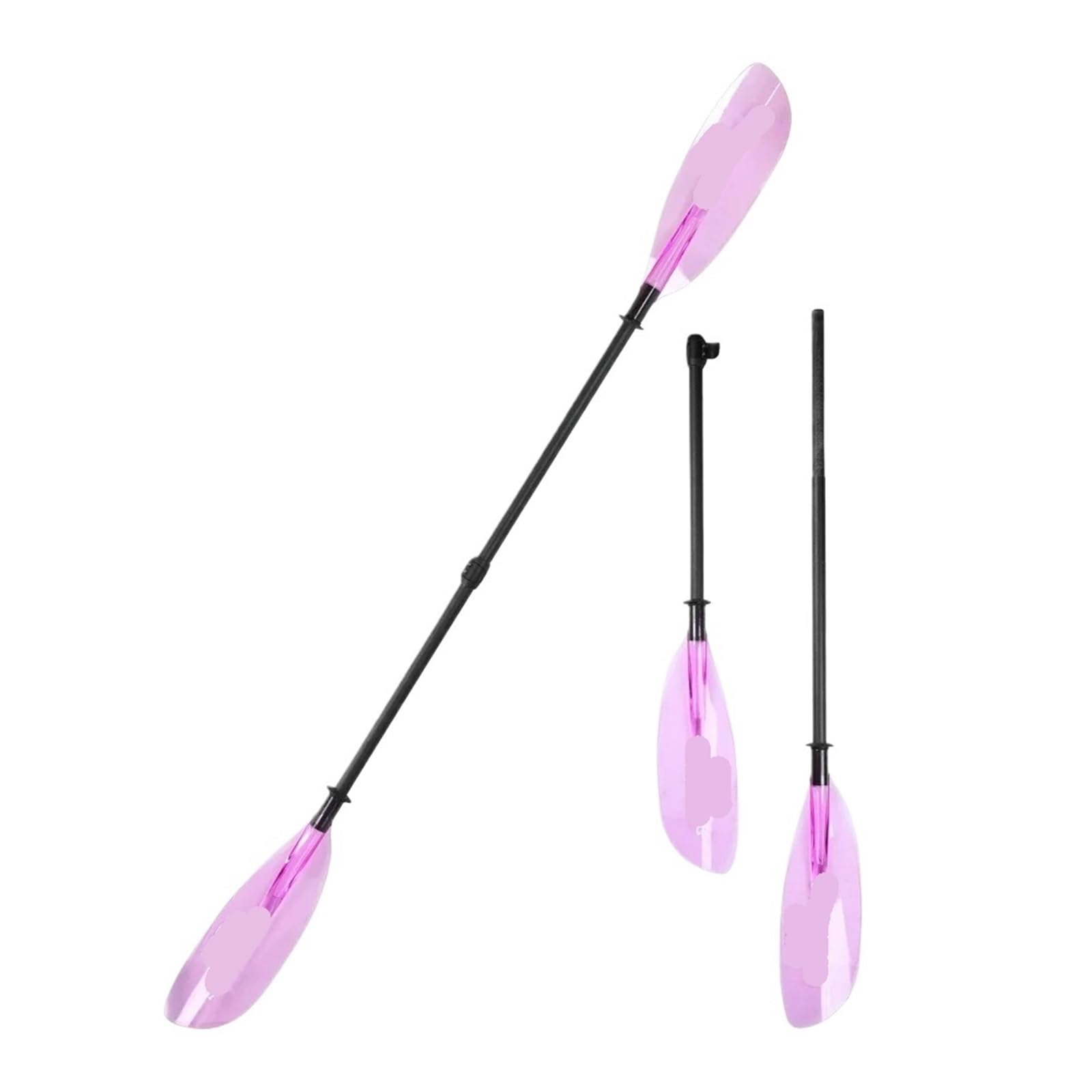 Generico Pagaia Trasparente con Doppia Pala, Accessorio Kayak Gonfiabile Stand Up Surf, Canoa Asta in Fibra di Vetro