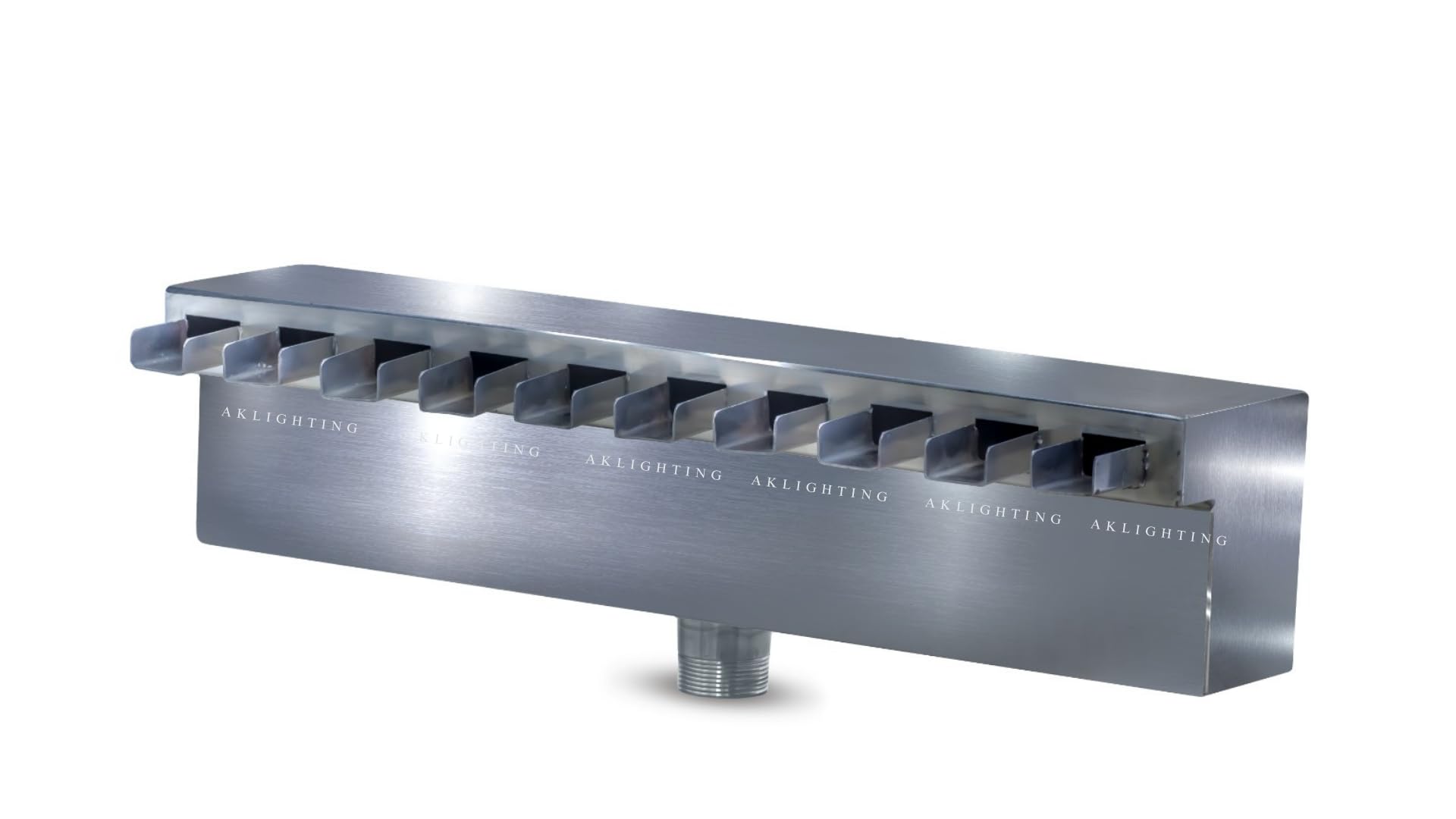 A K Lighting Stainless Steel Body Step Blade Nozzle/Water Descent/Water Cascade/Stainless Steel Blade Waterfall Nozzle (1 Ft)