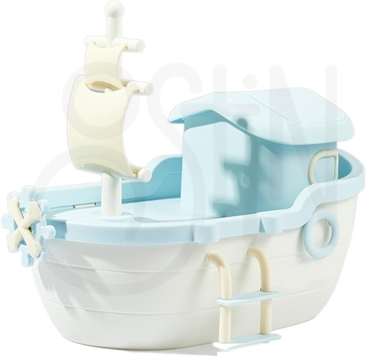 Ostin Piggy Bank Small Table Piggy Bank Delicate Piggy Bank Money Holder Kids Banks Money Pot Pirate Coin Plastic Boat Piggy Bank (Baby Blue)