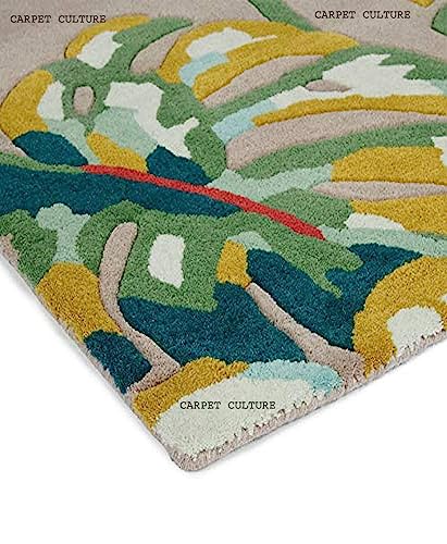 Image of Carpet Mahal Handmade Handwoven Tufted Made of 100% Soft Blended Wool Export Quality Carpets with 1 Inch Thickness (12x18 Feet) Color Multi