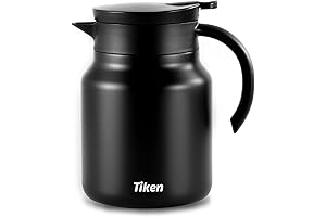 Tiken 34 Oz Double Wall Insulated Thermal Coffee Carafe
