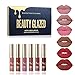 Produktbild BEAUTY GLAZED 6 Stück/Set Flüssiger Lipgloss Professionelles Lippen-Make-up-Werkzeug Samtmatt Feuchtigkeitsspendende feuchtigkeitsspendende nahrhafte Lippenstift-Kit