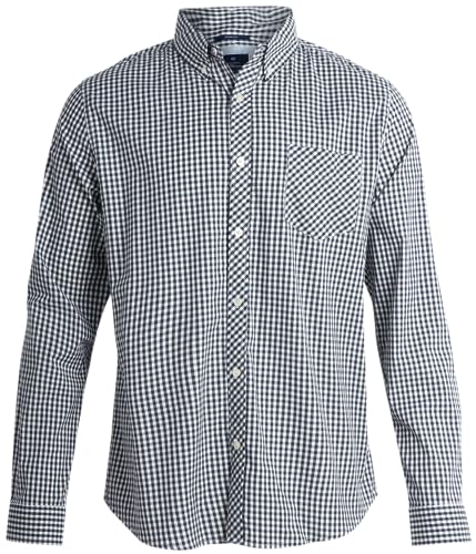 Ben Sherman Camisa de Manga Larga con Botones para Hombre, Ajuste Regular, Camisa de Vestir Informal para Hombre (S-XL), Marfil, Small