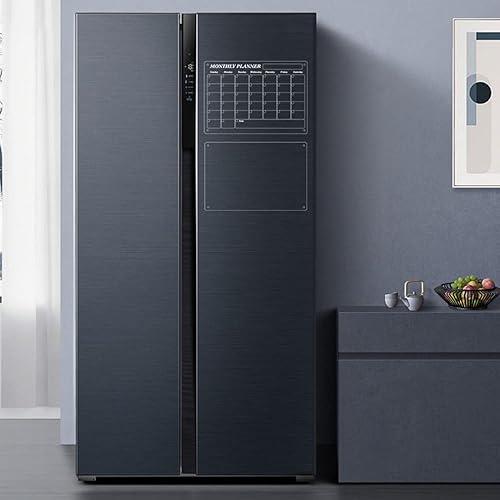 Miniatura 5 de Calendario acrílico magnético para nevera 2023, kit de planificador 2023 de borrado en seco, pizarra magnética reutilizable, incluye 5 marcadores,