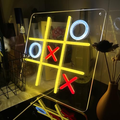 Image of Chessboard Neon Sign, Chess Game LED Sign Night for Game Room Wall Art, Playing Chess Light Up Sign for Beer Bars, Offices, Clubs, Man Caves, Pubs and Bedrooms