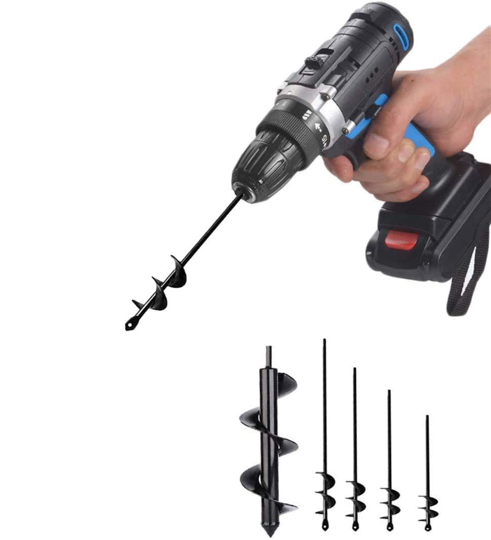Zantle Garden Auger Drill Bit Garden Auger Spiral Drill Bit 1.6' x 9' Rapid Plan