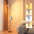 bedee LED Floor Lamp for Living Room: 30W Dimmable Standing Light with 4 Color Temperature, 3 Rotatable LED Tree Floor Lamp with Remote and Touch Control for Bedroom Office Lighting