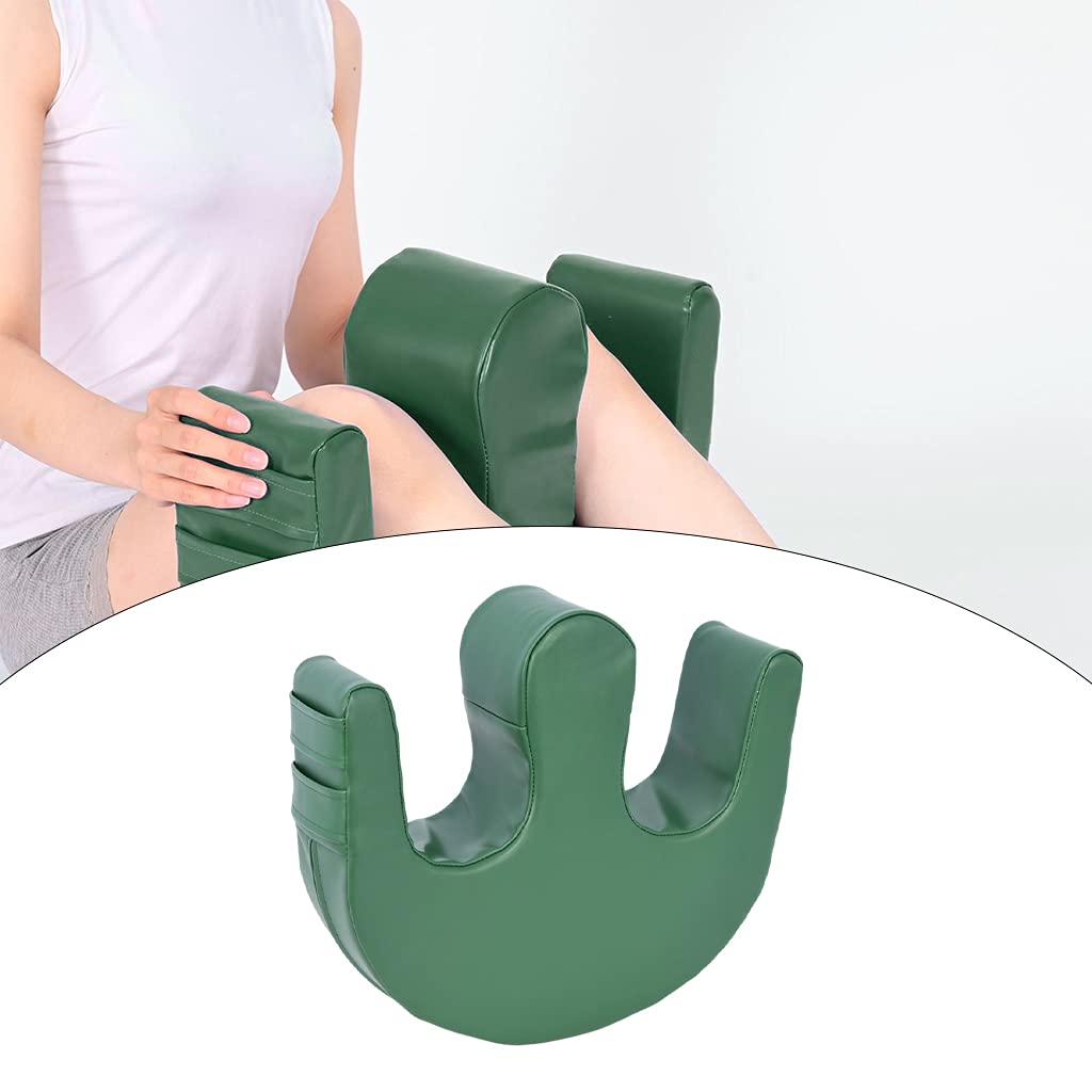 Almohada Antiescaras para Adultos Cojín para Pacientes Almohadilla Auxiliar para Transferencia Soporte Ergonómico de Piernas en Material PU y, Verde