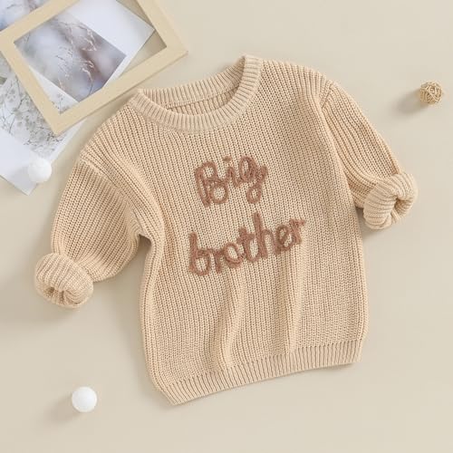 big brother little brother matching outfits toddler baby boy knit sweater romper fall winter clothes