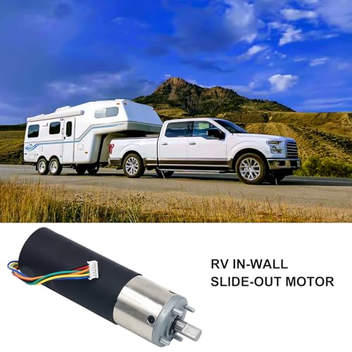 Image of 236575 RV in-Wall Slide-Out Motor Compatible with Lip-pert Schwintek in-Wall Slide System for RV Travel Trailer and Camper, 300:1 High Torque Gear Ratio, 12V IG-42 10mm Motor Assembly