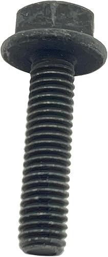 Polaris Hex Head Flange Bolt, 6 mm x 1.0 mm x 25 mm, Black, 