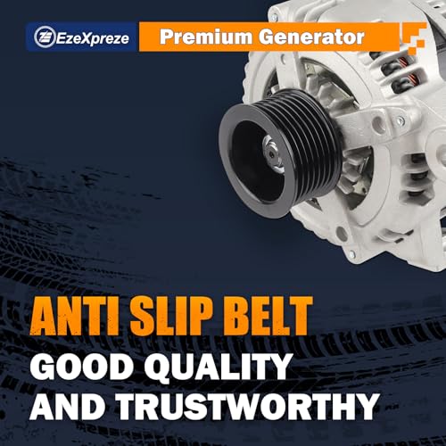 Image of Ezexpreze 11034N Alternator Compatible with Toyota Camry 04-06, Highlander 04-07, Solara 04-08 & Scion tC 05-10, L4 2.4L, 12V 100Amp Clockwise 7-Groove Pulley, OE# 104210-3880, 27060-0H100