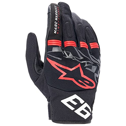 Alpinestars Losail V2 MM93 Guantes de Motocicleta (Black/Gray/Red,L)