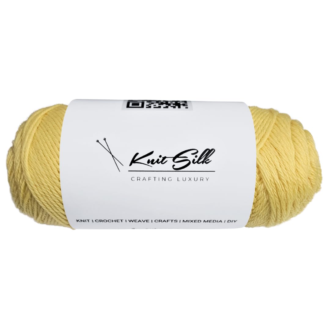 Knitsilk 100% Merino Wool Yarn | 200+ Yards| 100gx2 Count |200 Grams |Handcrafted Material for Knitting, Crocheting & Weaving| Pack of 2