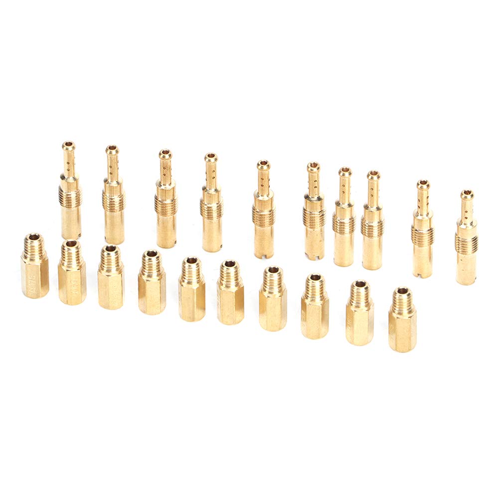 Yctze Kit de jet principal 20 pièces ensemble lent pilote adapté pour OKO KOSO PE PWK Carb