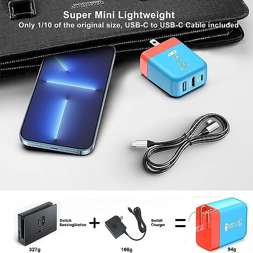 GKEAPZA 2024年新型3in1多機能 switchドック HDMI 変換アダプター ACアダプター の商品画像 6