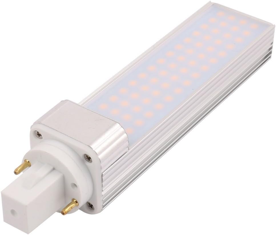 Masonanic LED 12W PL G24 Compact Fluorescent Lamp Rotatable Aluminum Lamp G24 2-Pins LED CFL/Compact Fluorescent Replacement Lamp,Milky Cover (Natural White 4000K, 12W)