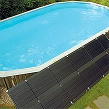 SunHeater Aboveground Pool Heating System, Includes Two 2 x 20 Panels 80 sq. ft. Solar Heater Made of Durable Polypropylene, Raises Temperature Up to 15F S421P, Black