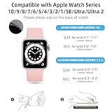 CeMiKa Compatible with Apple Watch Strap 38mm 40mm 41mm 42mm, Soft Silicone Sport Band Replacement Straps for iWatch Strap Series 11 10 9 8 7 6 5 4 3 2 1 SE SE3, Women Men, Sand Pink - Image 5