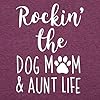 Rockin-The-Dog-Mom-Aunt-Life-Tshirt-Womens-Cute-Dog-Lovers-Shirts-Short-Sleeve-Dog-Mama-T-Shirt-Tees-Tops Rockin' The Dog Mom Aunt Life Tshirt Women's Cute Dog Lovers Shirts Short Sleeve Dog Mama T-Shirt Tees Tops Purple