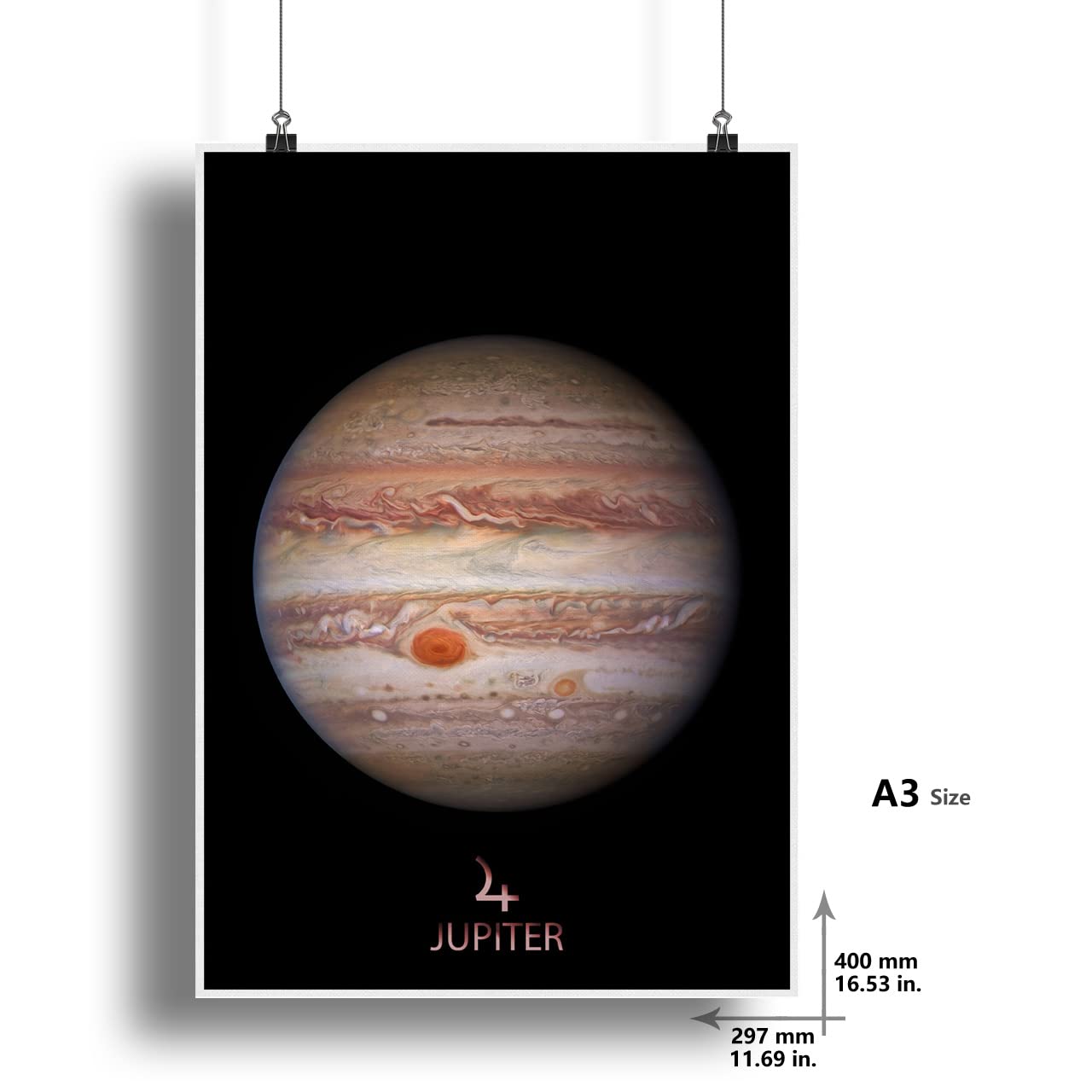 Poster du système solaire Planètes de l'espace Décoration éducative