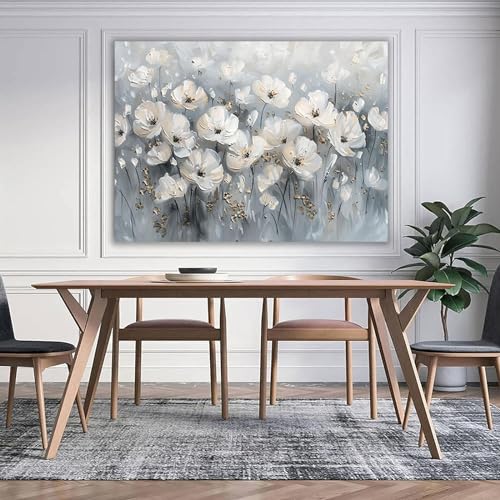 Pintura de flores abstractas GFDJKHT para decoración elegante de paredes de oficina y dormitorio 2
