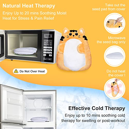 SuzziPad Microwave Heating Pads For Cramps & Period Pain Relief, Microwavable